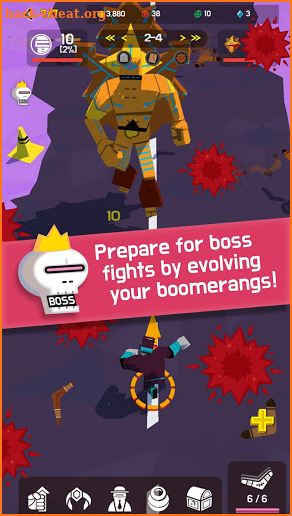 Boomerang Evolution : Merge Idle RPG screenshot