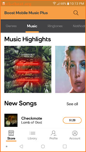 Boost Mobile Music Plus screenshot