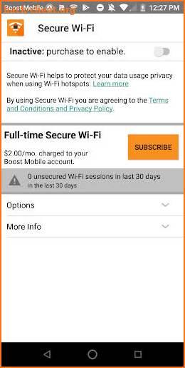 Boost Mobile Secure WiFi screenshot