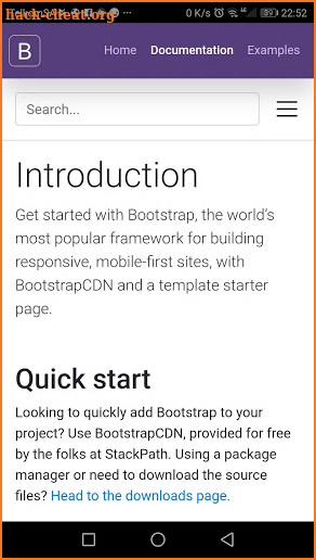 Bootstrap 4 screenshot