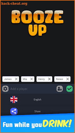 Booze Up - Drinking Game, Roulette and Drink screenshot