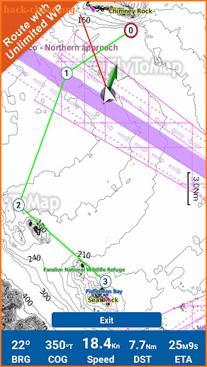 Bora Bora Islands GPS Charts screenshot
