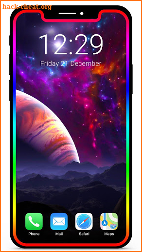 Border Light Live Wallpaper - LED Color Edge screenshot