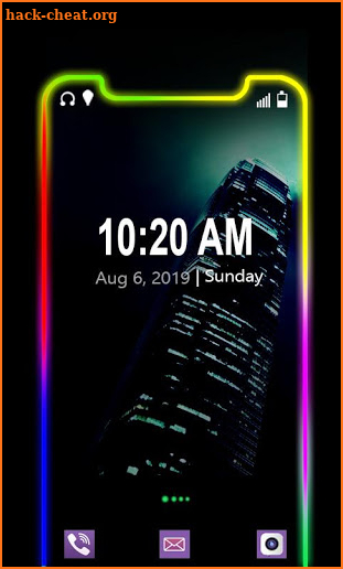 Border Light Mobile Theme 2020 screenshot