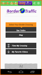 Border Traffic App screenshot