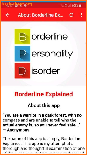 Borderline Explained the truth about BPD screenshot