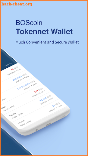 BOScoin Tokennet Wallet screenshot