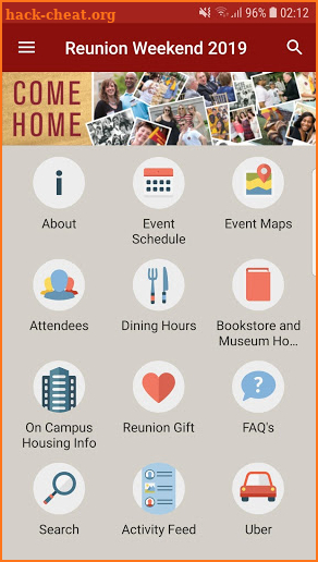 Boston College Alumni Events screenshot