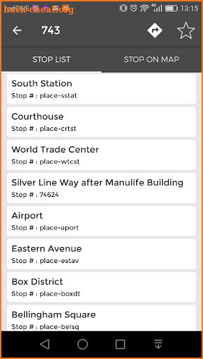 Boston Metro Transit Tracker screenshot