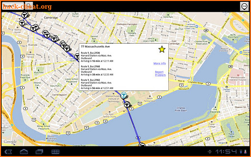 BostonBusMap screenshot