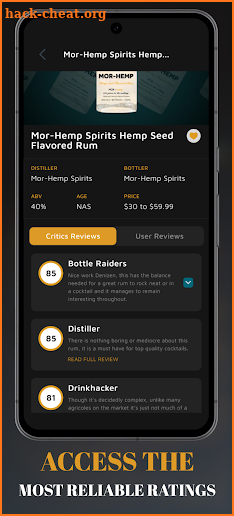 Bottle Raiders: Liquor Reviews screenshot