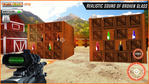 Bottle Shooting Game 3D Sniper screenshot