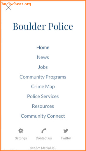 Boulder Police Department screenshot