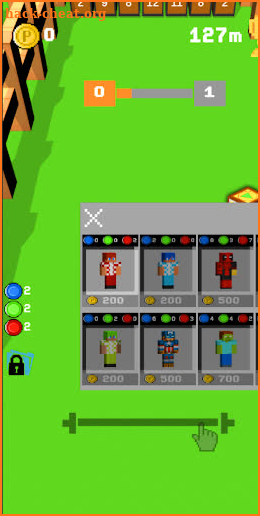 Bouncing Hunter: Block Art, 3D screenshot