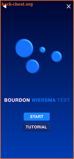 Bourdon Wiersma Test screenshot