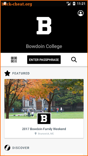 Bowdoin College screenshot
