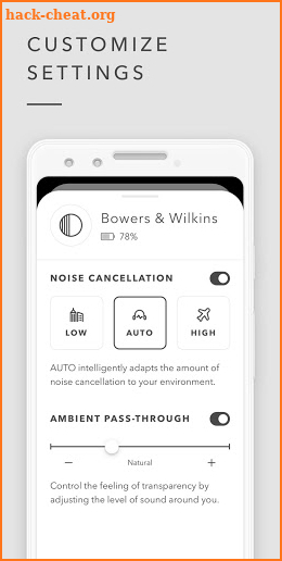 Bowers & Wilkins Headphones screenshot
