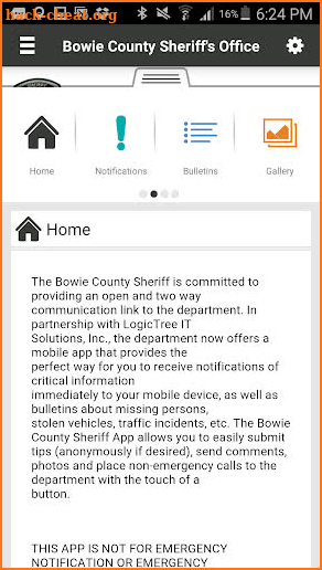 Bowie County Sheriff screenshot