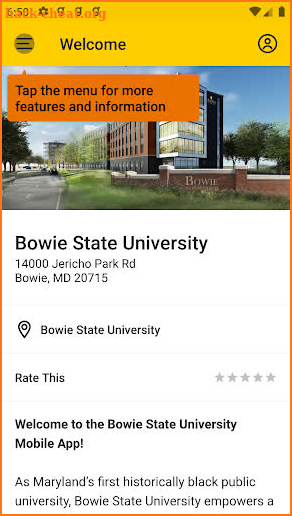 Bowie State University screenshot