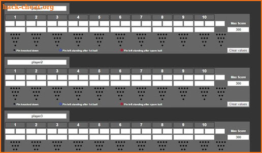 Bowling Score Sheet screenshot
