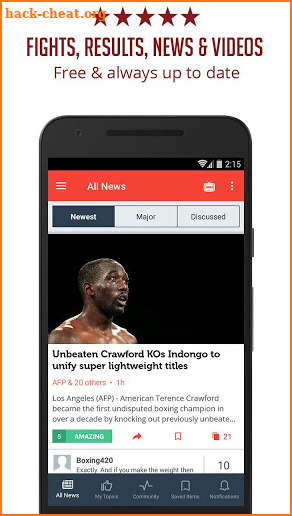 Boxing News - Sportfusion screenshot