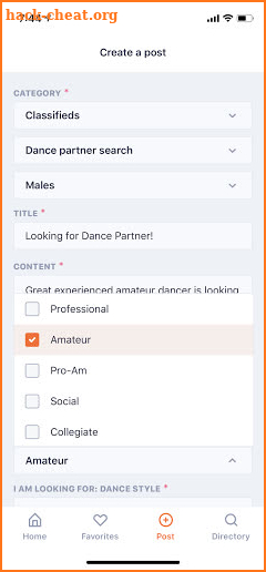 BoxStep - Mobile Network for Ballroom Dancing! screenshot