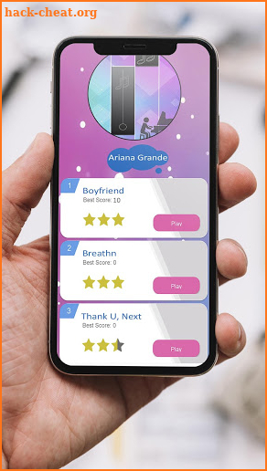 Boyfriend - Ariana Grande Piano Tiles Game screenshot