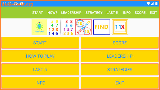 Boymate10 Find11X - Brain Card Game screenshot
