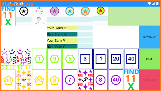 Boymate10 Find11X - Brain Card Game screenshot