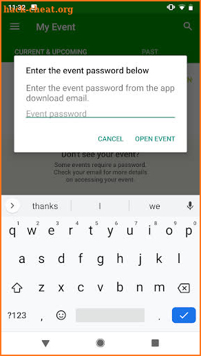 BP My Event screenshot