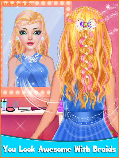 Braided Hairstyle Salon: Make Up And Dress Up screenshot