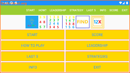 Brain Card Game - Find12x screenshot