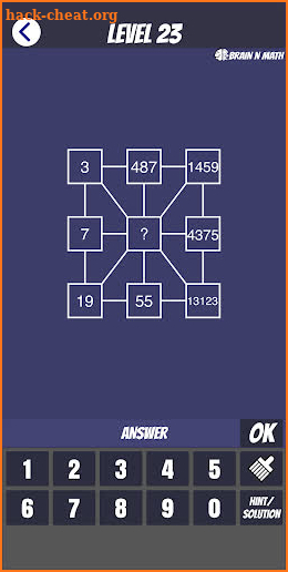 BRAIN N MATH | Math and logic puzzle screenshot