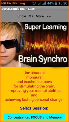 Brain Synchro SuperLearning lx screenshot