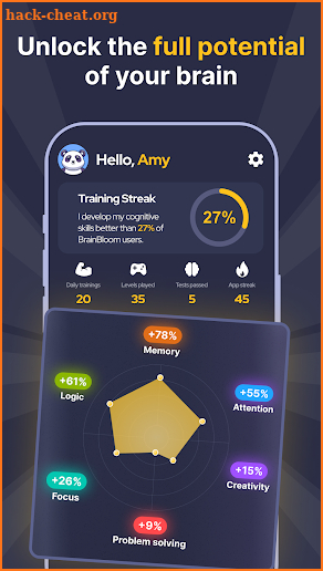 BrainBloom: Brain training app screenshot