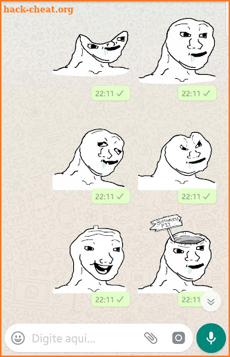 Brainlet Meme stickers WAStick screenshot