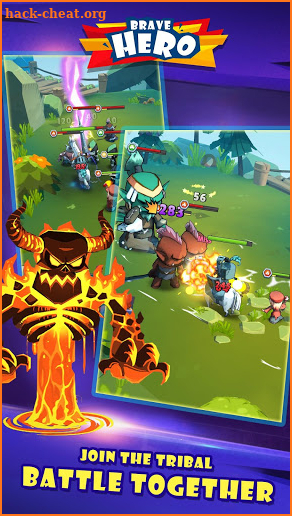 Brave Hero - Enjoy this idle warrior battle game screenshot