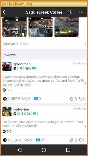 BravoCoin: Social Review App screenshot