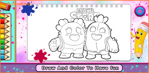 brawl stars bs coloring game screenshot