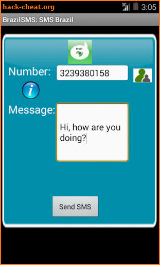 BrazilSMS: Free SMS to Brazil screenshot