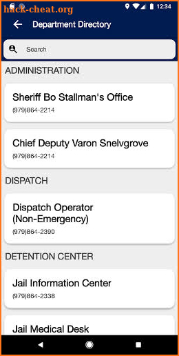 Brazoria County Sheriff screenshot