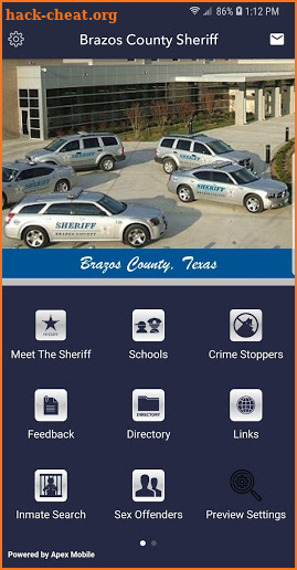 Brazos County Sheriff's Office screenshot