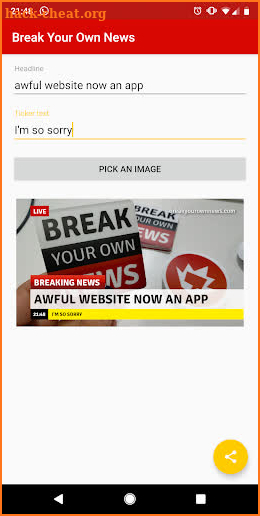 Break Your Own News screenshot