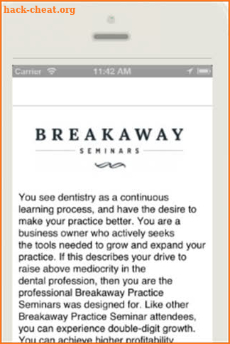 Breakaway Seminars screenshot