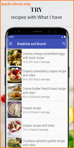 Breakfast recipes offline app free, Brunch recipes screenshot