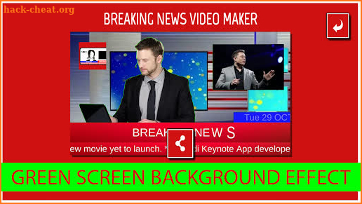 Breaking News Video Maker : Green Screen TV Studio screenshot