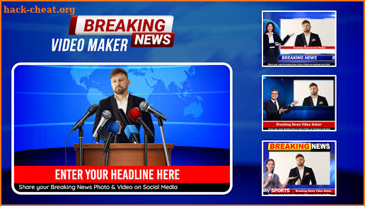 Breaking News Video Maker - Video Status Maker screenshot