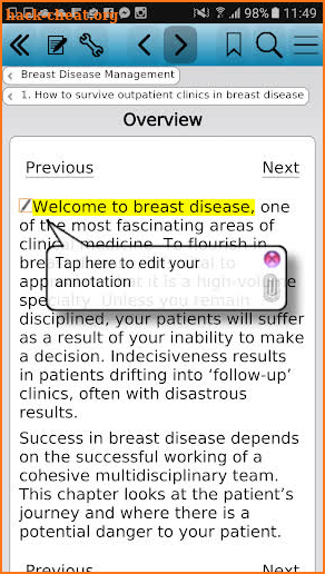 Breast Disease Management screenshot