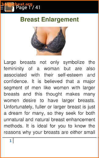 Breast Enlargement Naturally screenshot