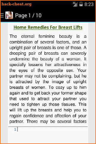 Breast Lift Home Remedies screenshot